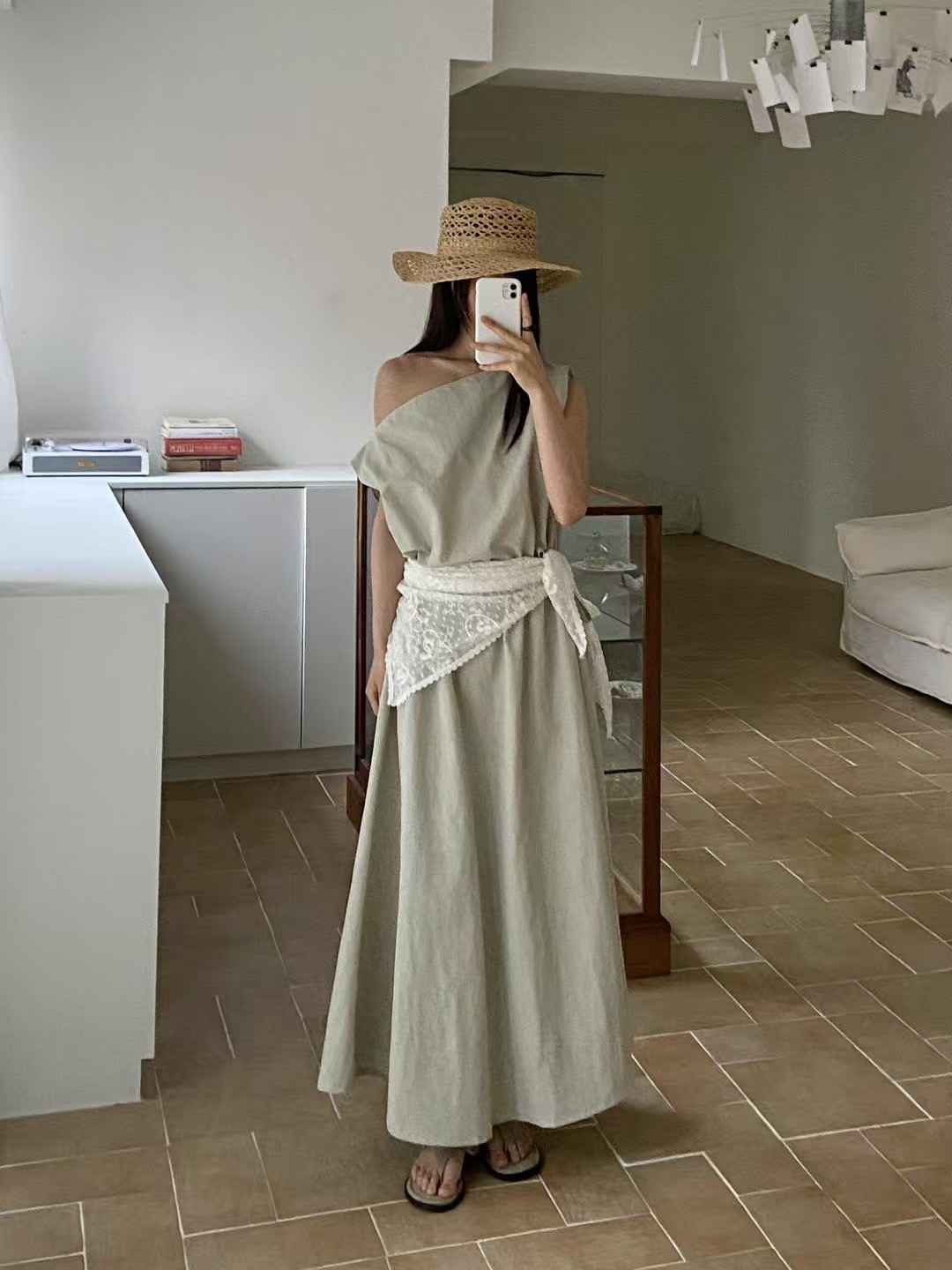 AUTHENTIC-OT東大門㊣實拍女裝新款時尚休閑25春夏真品連衣裙AUTHENTIC連衣裙圖色2