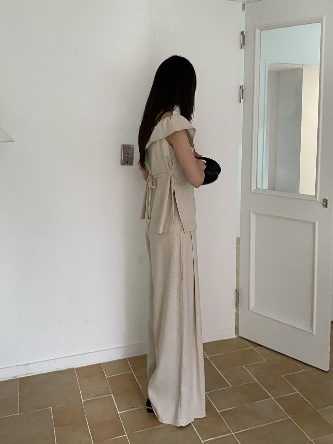 AUTHENTIC-OT東大門㊣實拍女士新品人氣時尚推薦休閑休閑褲AUTHENTIC休閑褲