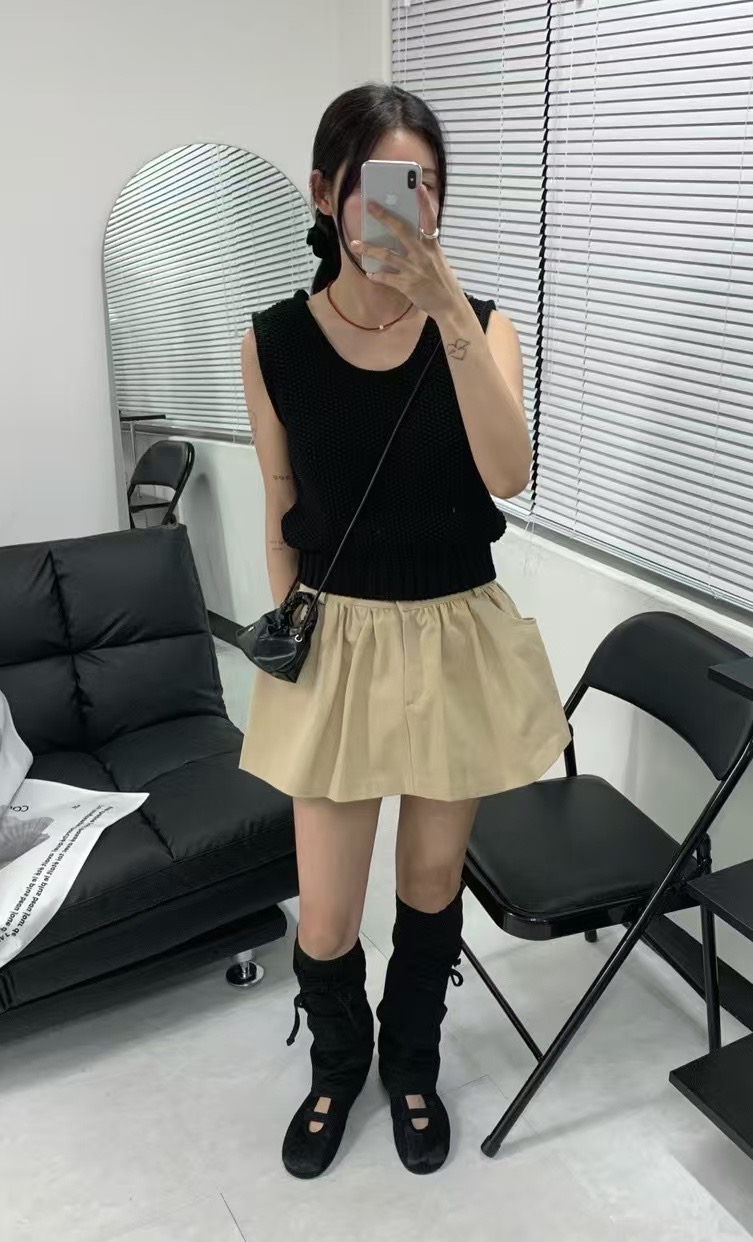 AUTHENTIC-OT東大門㊣直郵女裝新品真品職業25春夏裙褲喇叭AUTHENTIC裙褲
