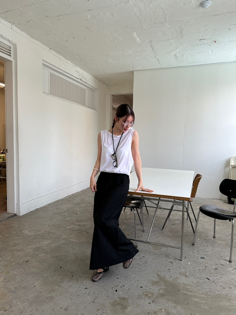 UNBOUND韓國代購㊣女裝新款時尚人氣真品休閑推薦熱賣25春夏長裙UNBOUND長裙