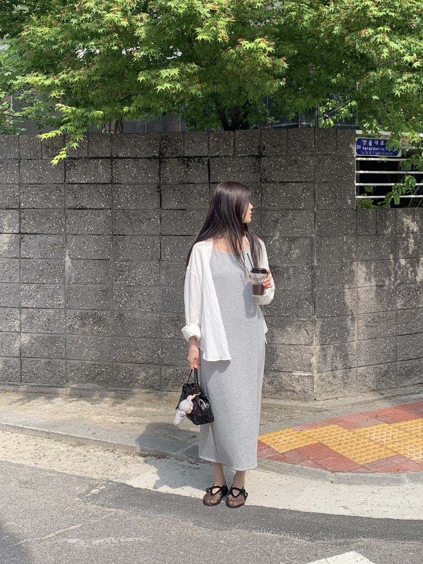 LOGARDEN韓國代購㊣女裝新品25春夏推薦職業休閑人氣連衣裙LO GARDEN連衣裙