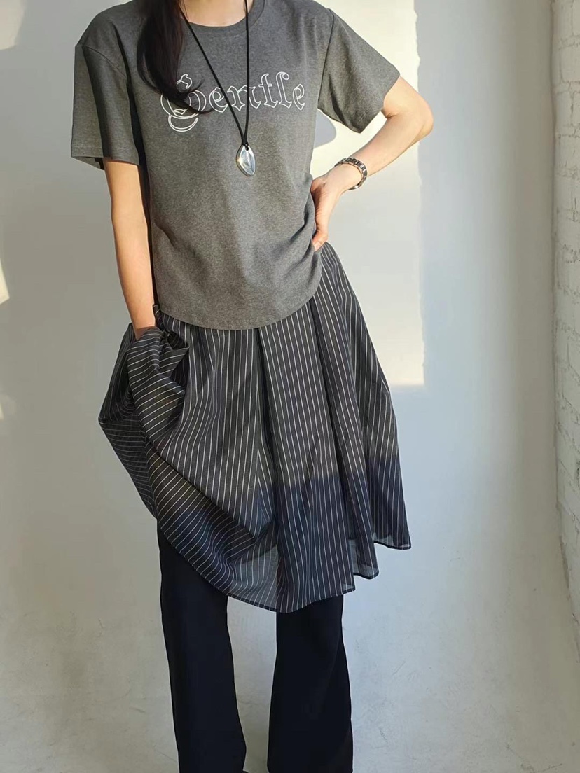 GENTLE B東大門㊣實拍女士新品職業25春夏推薦人氣休閑T恤GENTLE BT恤