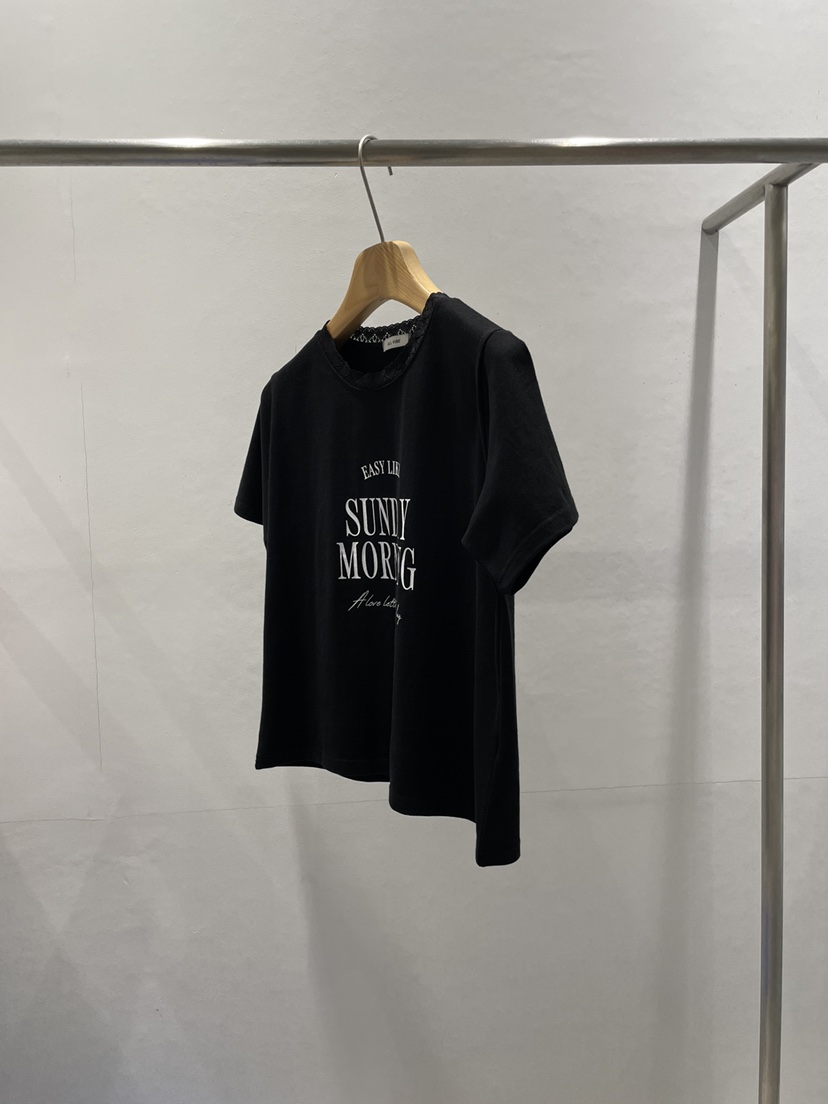 ALLVIBE韓國直郵㊣女裝新品職業真品熱賣休閑人氣25春夏T恤ALLVIBET恤圖色2
