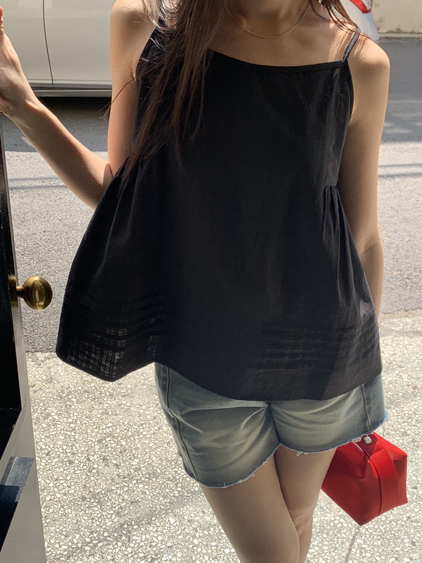 LOGARDEN韓國代購㊣女士新款真品職業25春夏人氣熱賣吊帶背心LO GARDEN吊帶/背心圖色2