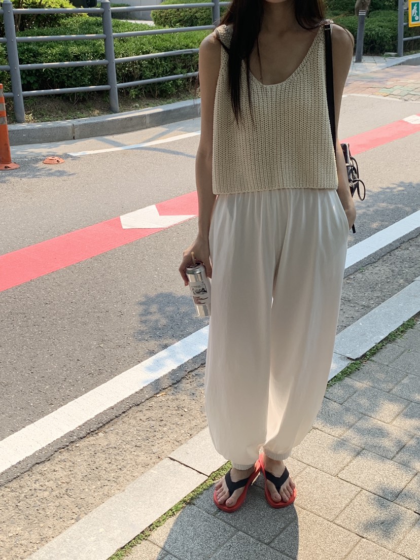 LOGARDEN韓國直郵㊣女裝新品職業熱賣25春夏推薦時尚休閑褲LO GARDEN休閑褲