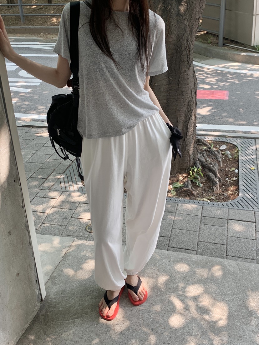 LOGARDEN韓國直郵㊣女裝新品職業熱賣25春夏推薦時尚休閑褲LO GARDEN休閑褲