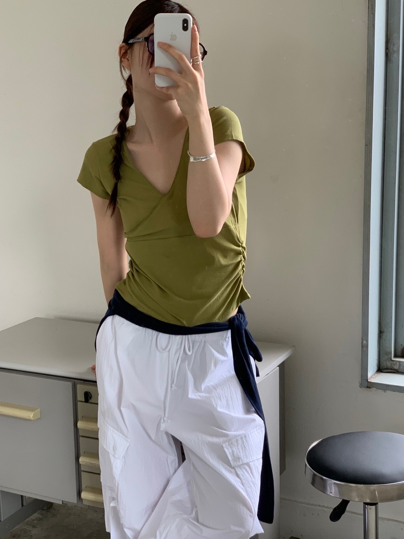 UNBOUND東大門㊣直郵女士新款職業25春夏時尚真品推薦熱賣T恤UNBOUNDT恤