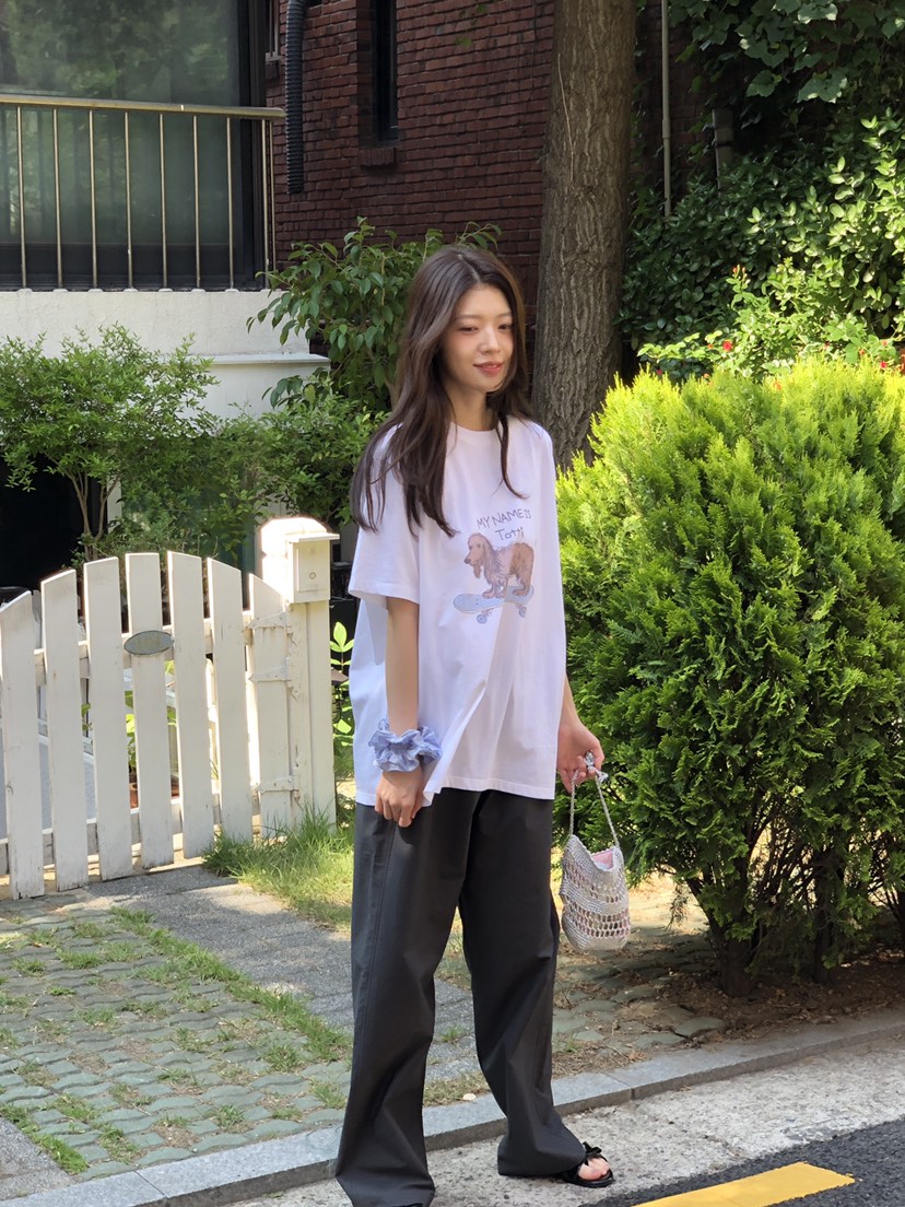 ERUME韓國直郵㊣女士新款真品人氣推薦職業25春夏時尚熱賣T恤ERUMET恤