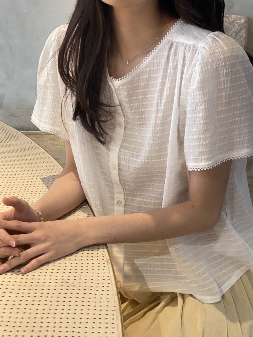 ERUME東大門㊣直郵女裝新品熱賣時尚推薦人氣休閑襯衫蕾絲衫ERUME襯衫/蕾絲衫
