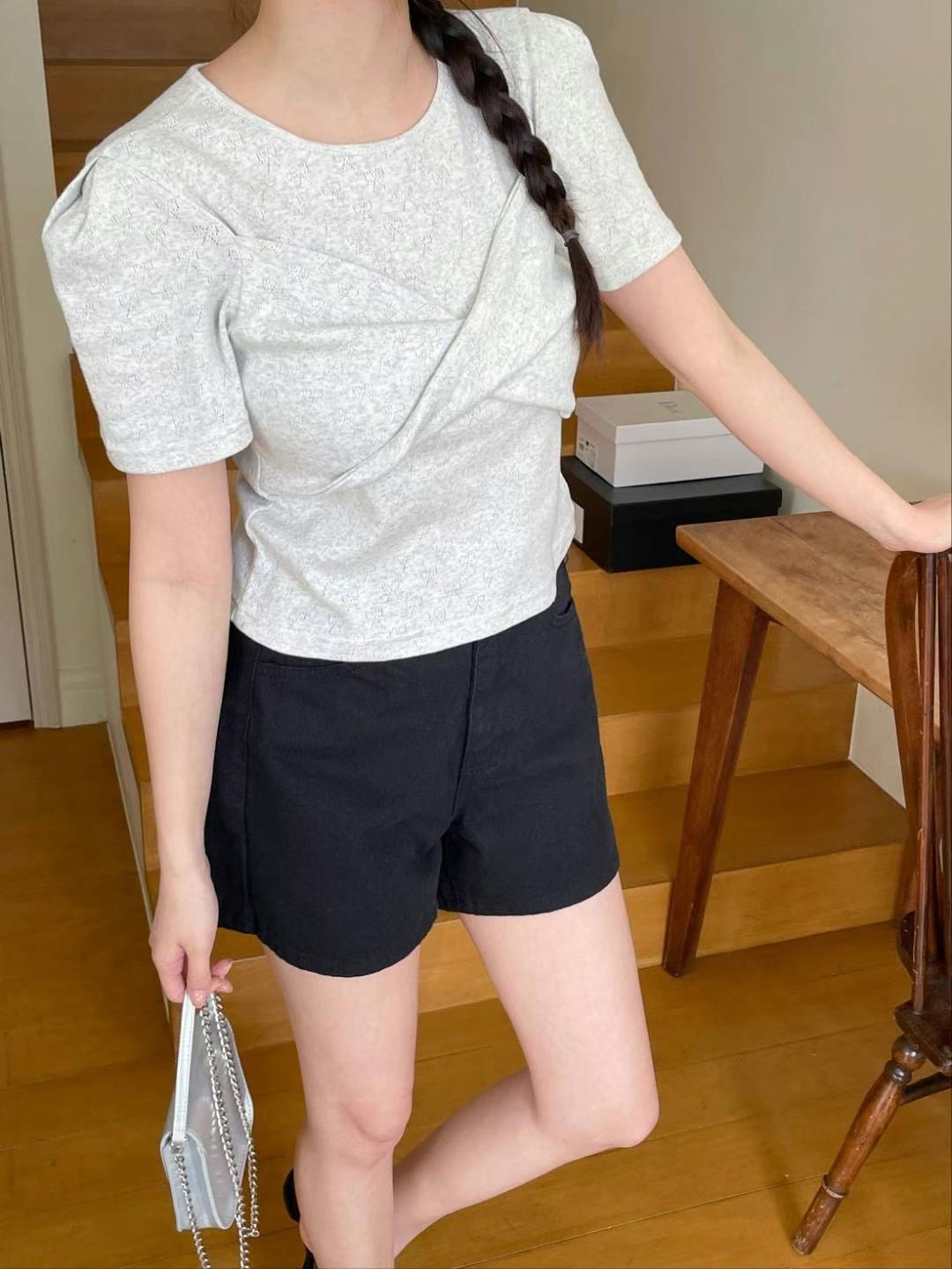 CIRCLE-써클-T東大門㊣實拍女裝新品熱賣職業推薦25春夏T恤CIRCLET恤