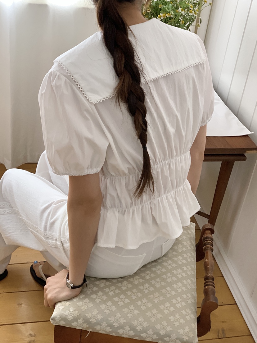 RE:OPENING東大門㊣實拍女士新品25春夏休閑人氣襯衫蕾絲衫RE:OPENING襯衫/蕾絲衫