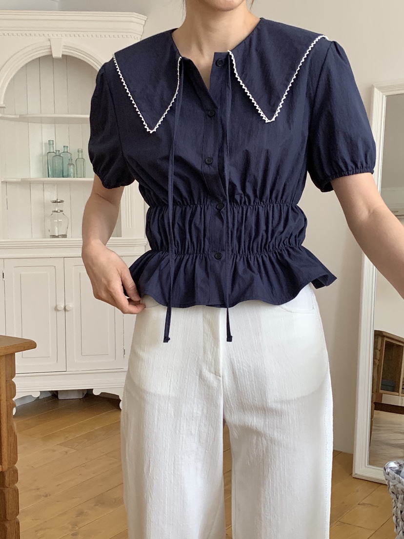 RE:OPENING東大門㊣實拍女士新品25春夏休閑人氣襯衫蕾絲衫RE:OPENING襯衫/蕾絲衫