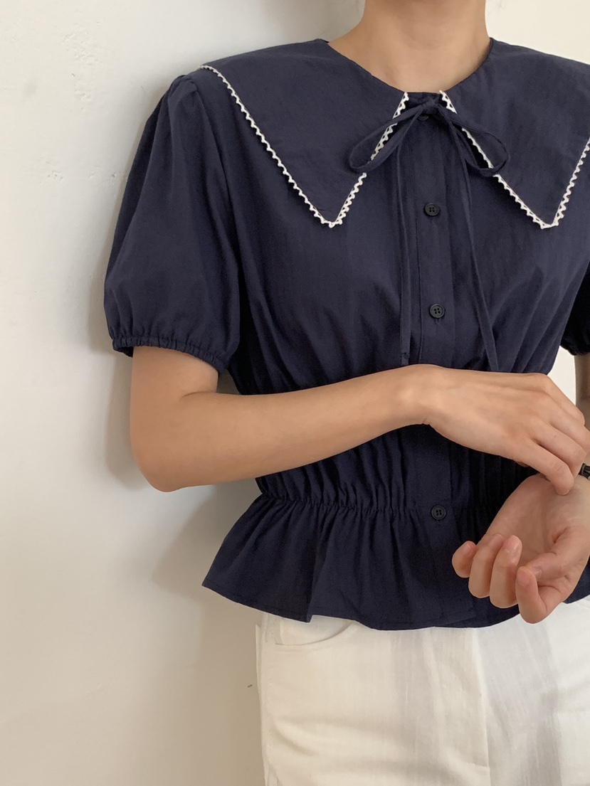 RE:OPENING東大門㊣實拍女士新品25春夏休閑人氣襯衫蕾絲衫RE:OPENING襯衫/蕾絲衫