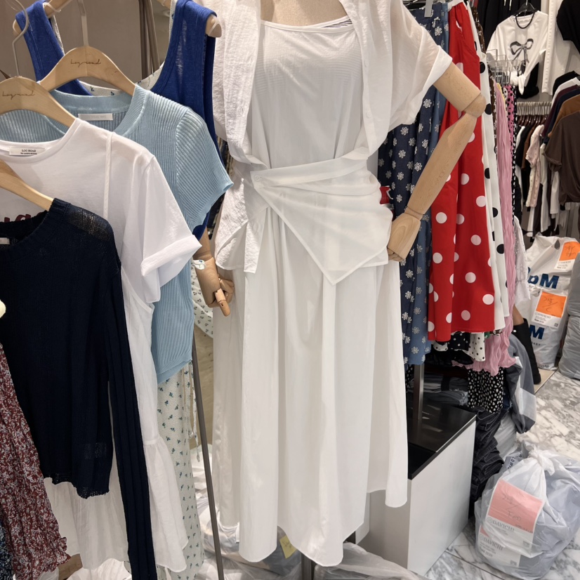 LOGROAD韓國代購㊣女裝新品休閑職業推薦熱賣連衣裙不含腰帶LOG ROAD連衣裙圖色2