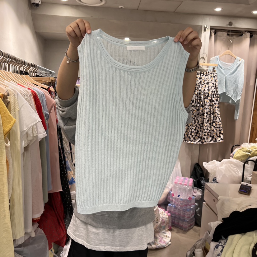 LOGROAD韓國代購㊣女士新款真品25春夏推薦休閑時尚吊帶背心LOG ROAD吊帶/背心圖色2