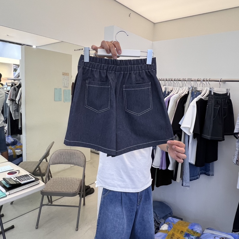 NON CLIP東大門㊣直郵女裝新品休閑熱賣25春夏職業短褲口袋NON CLIP短褲
