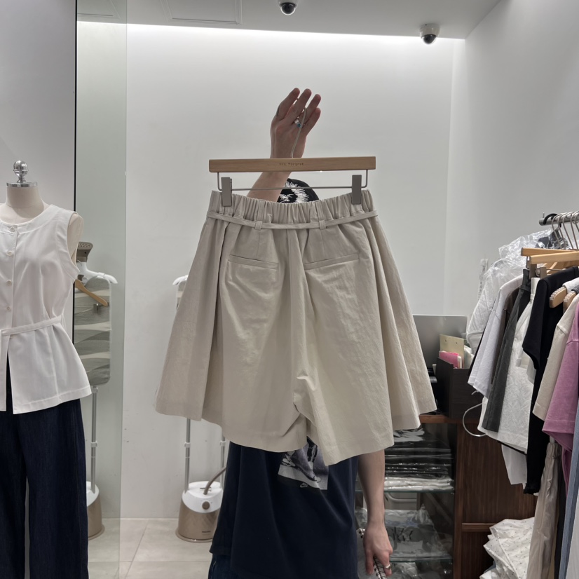 ANN MARGRET韓國直郵㊣女裝新款職業短褲含腰繩GRETA.Y短褲