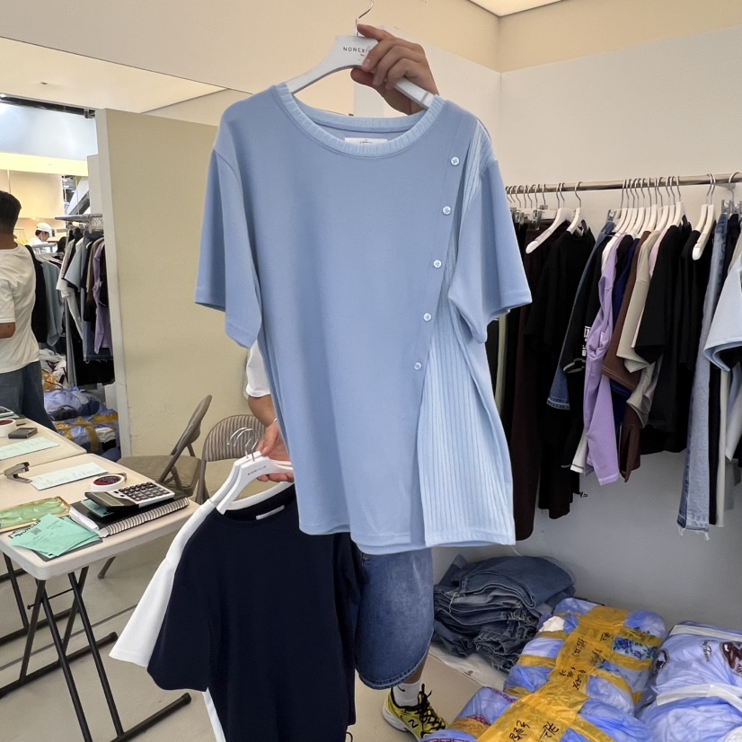 NON CLIP東大門㊣直郵女士新品熱賣真品職業25春夏推薦T恤NON CLIPT恤圖色2