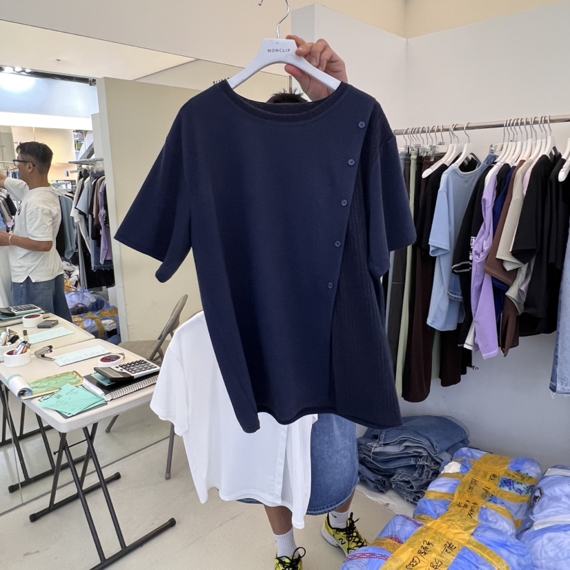 NON CLIP東大門㊣直郵女士新品熱賣真品職業25春夏推薦T恤NON CLIPT恤圖色3
