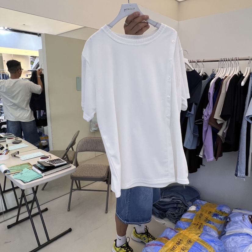 NON CLIP東大門㊣直郵女士新品熱賣真品職業25春夏推薦T恤NON CLIPT恤圖色4