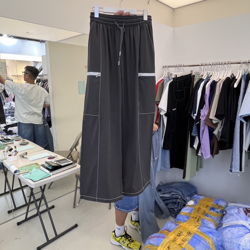 NON CLIP東大門㊣實拍女裝新款熱賣休閑職業真品休閑褲口袋NON CLIP休閑褲圖色3