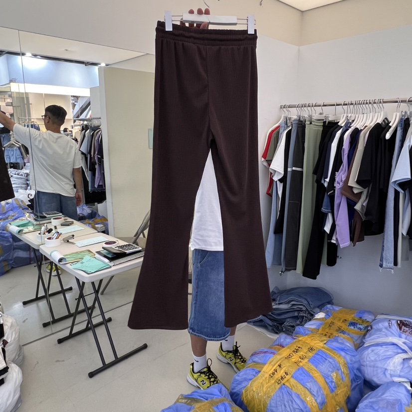 NON CLIP東大門㊣直郵女士新品職業25春夏休閑人氣休閑褲喇叭NON CLIP休閑褲