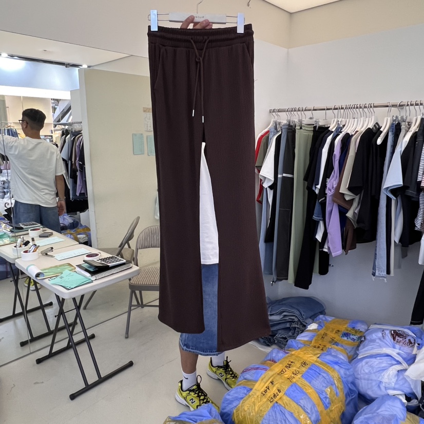 NON CLIP東大門㊣直郵女士新品職業25春夏休閑人氣休閑褲喇叭NON CLIP休閑褲圖色3