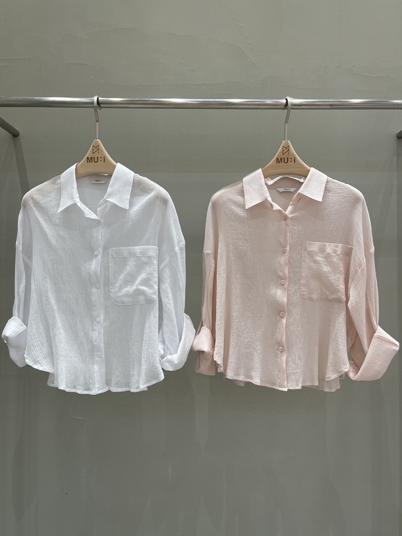 THE MUI東大門㊣代購女士新品休閑25春夏熱賣人氣襯衫蕾絲衫Mu:i-A襯衫/蕾絲衫