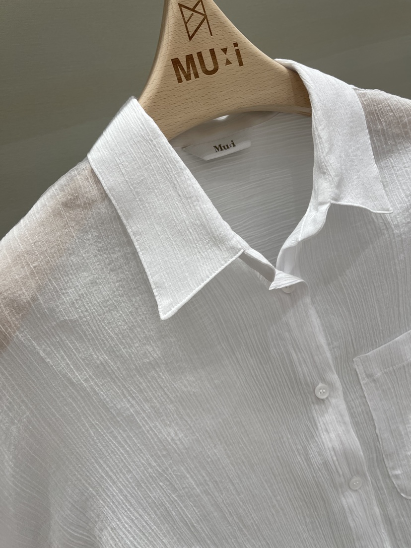 THE MUI東大門㊣代購女士新品休閑25春夏熱賣人氣襯衫蕾絲衫Mu:i-A襯衫/蕾絲衫
