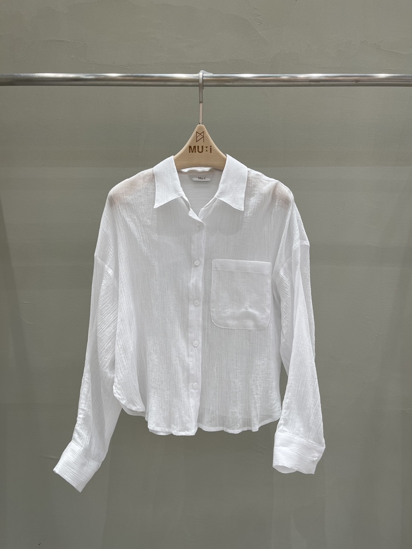 THE MUI東大門㊣代購女士新品休閑25春夏熱賣人氣襯衫蕾絲衫Mu:i-A襯衫/蕾絲衫