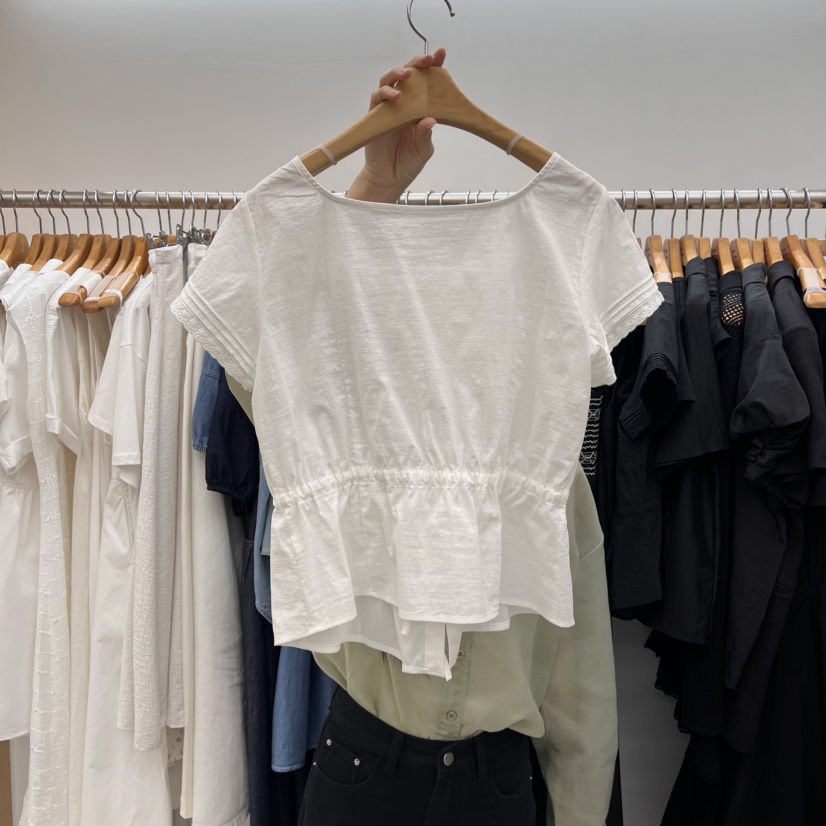 DRESS ROOM韓國代購㊣女裝新品休閑25春夏人氣職業襯衫蕾絲衫DRESS ROOM襯衫/蕾絲衫
