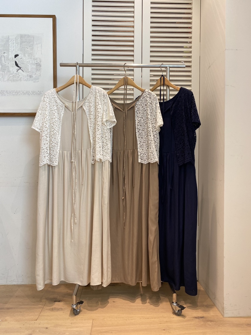 FAVE-L韓國代購㊣女裝新品休閑熱賣25春夏職業連衣裙含腰繩FAVE-L連衣裙
