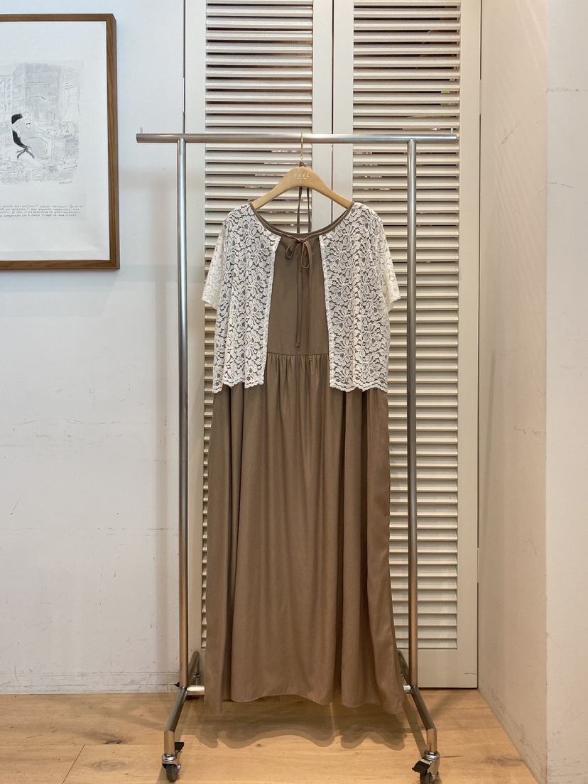 FAVE-L韓國代購㊣女裝新品休閑熱賣25春夏職業連衣裙含腰繩FAVE-L連衣裙圖色2