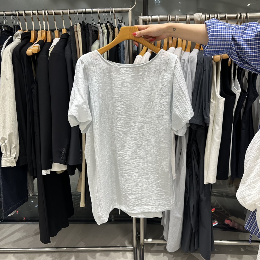 TREND SELLER/G東大門㊣實拍女士新品熱賣真品襯衫蕾絲衫G/TREND SELLER襯衫/蕾絲衫圖色2