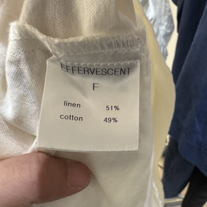 EFFERVESCENT韓國代購㊣女士新品職業25春夏襯衫蕾絲衫亞麻evc/effervescent襯衫/蕾絲衫
