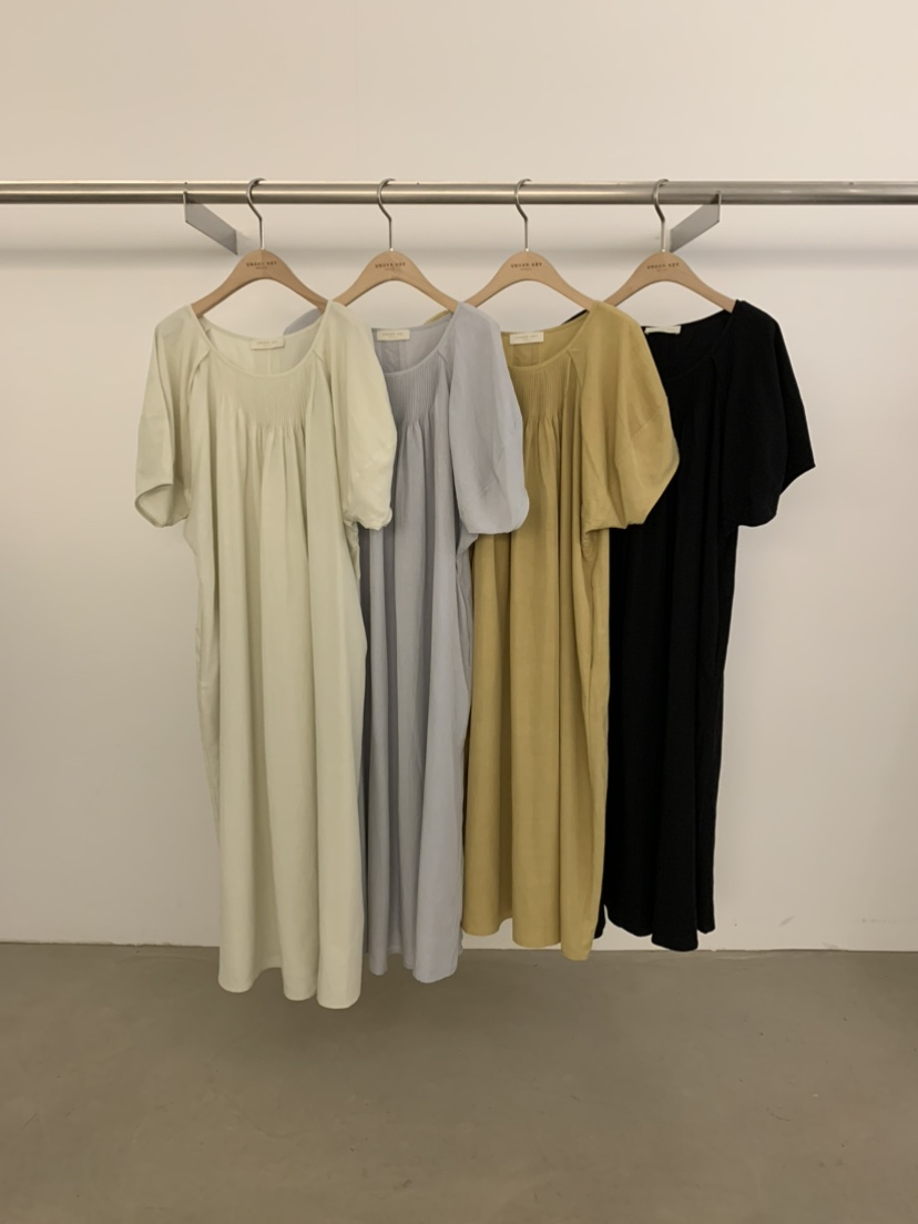UNDER KEY東大門㊣代購女裝新品25春夏職業人氣連衣裙亞麻布UNDER KEY連衣裙