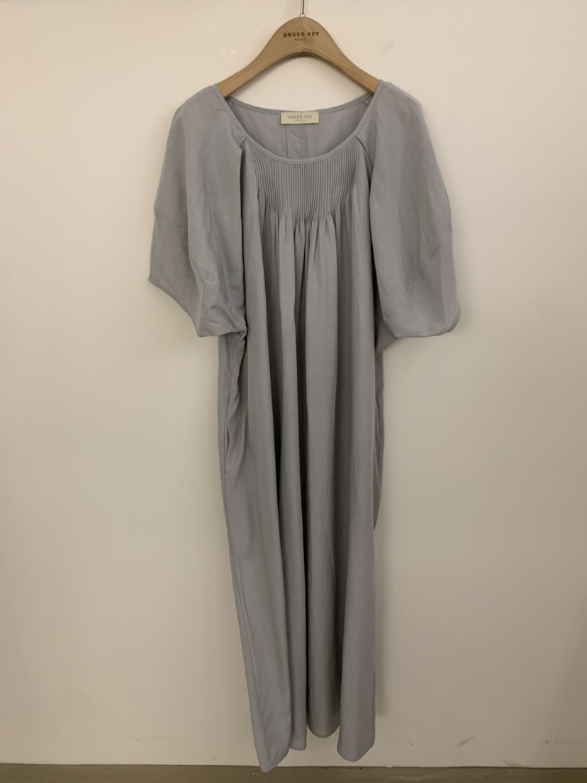 UNDER KEY東大門㊣代購女裝新品25春夏職業人氣連衣裙亞麻布UNDER KEY連衣裙圖色3