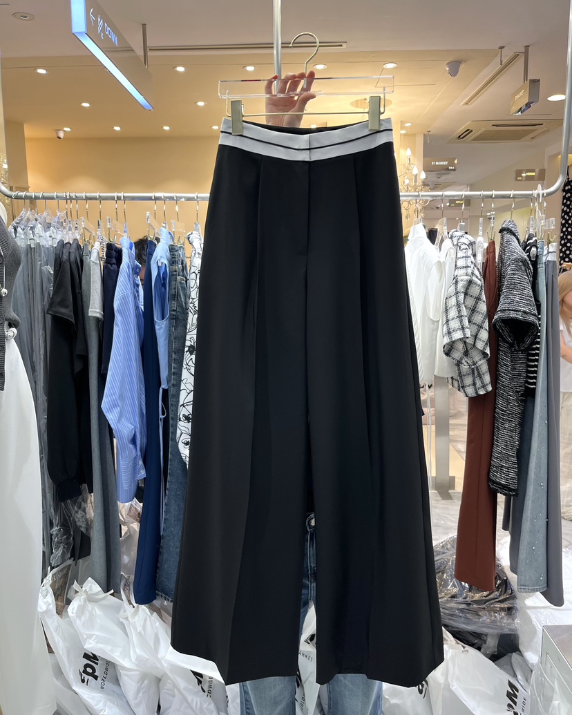 WORK SHOP東大門㊣直郵女士新品真品職業25春夏時尚休閑褲Work_shop休閑褲圖色2