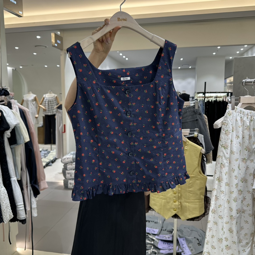 BENE東大門㊣代購女士新款25春夏時尚職業休閑推薦吊帶背心BENE吊帶/背心