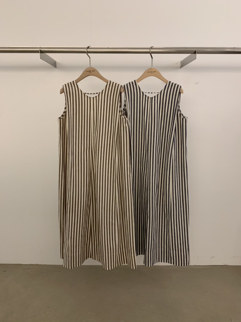 UNDER KEY東大門㊣實拍女士新品職業真品25春夏連衣裙V領亞麻UNDER KEY連衣裙