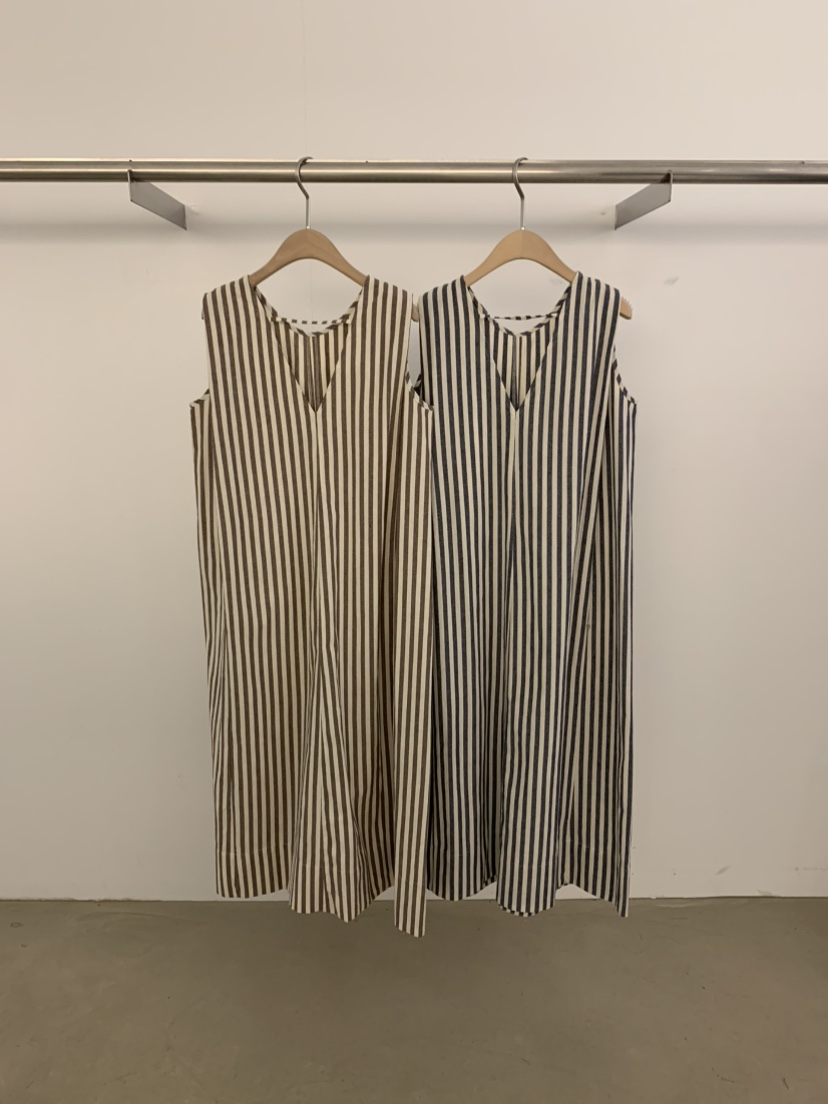 UNDER KEY東大門㊣實拍女士新品職業真品25春夏連衣裙V領亞麻UNDER KEY連衣裙