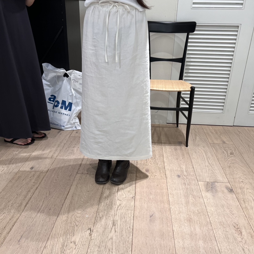 MONIQUE東大門㊣代購女裝新品人氣推薦休閑半身裙中短裙亞麻MONIQUE半身裙/中短裙圖色2