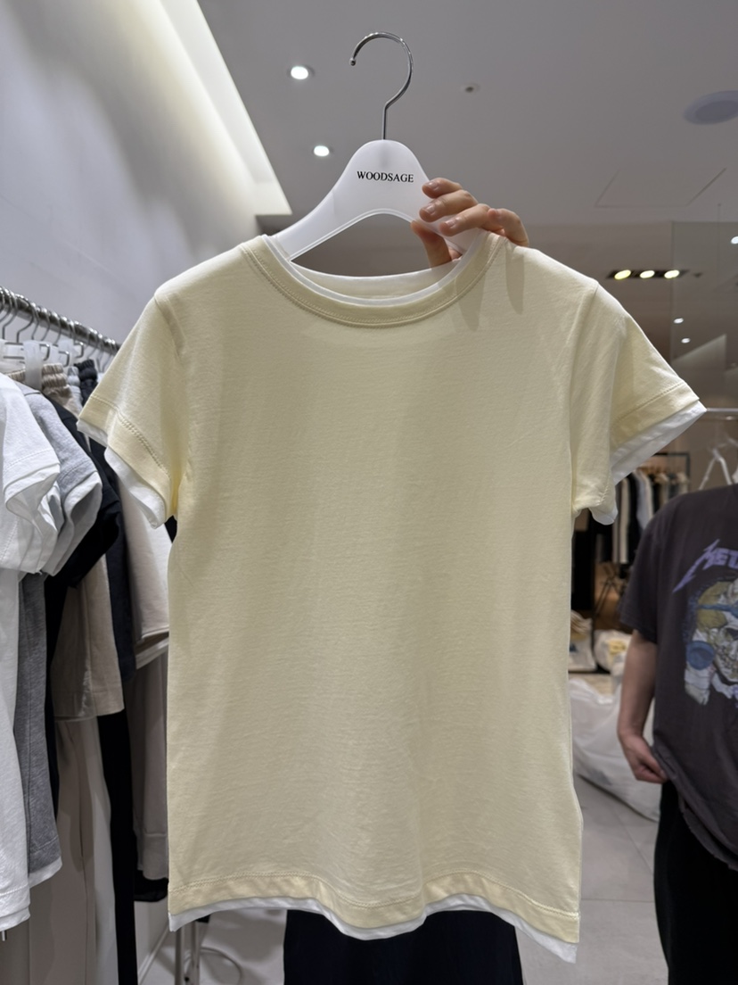 WOOD SAGE東大門㊣代購女裝新品休閑真品25春夏熱賣時尚T恤WOOD SAGET恤圖色1