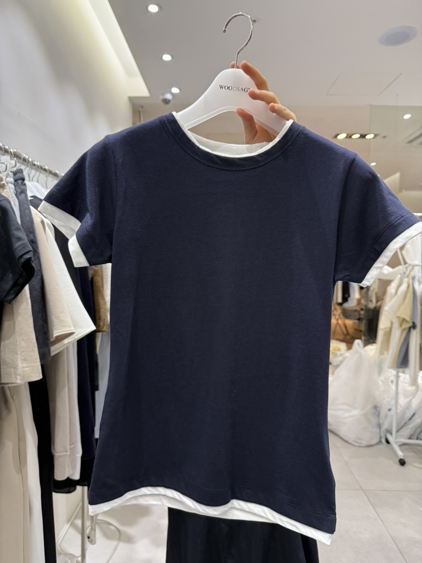 WOOD SAGE東大門㊣代購女裝新品休閑真品25春夏熱賣時尚T恤WOOD SAGET恤圖色4