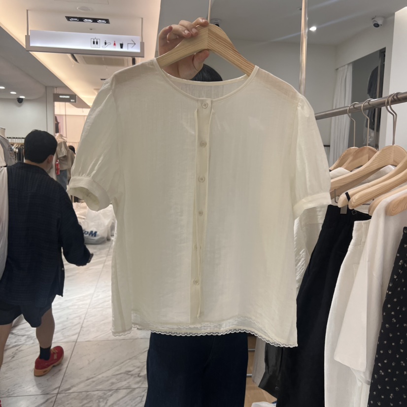 HOUSE OF/DE MERRY東大門㊣直郵女裝新品25春夏襯衫蕾絲衫HOUSE OF/DE MERRY襯衫/蕾絲衫