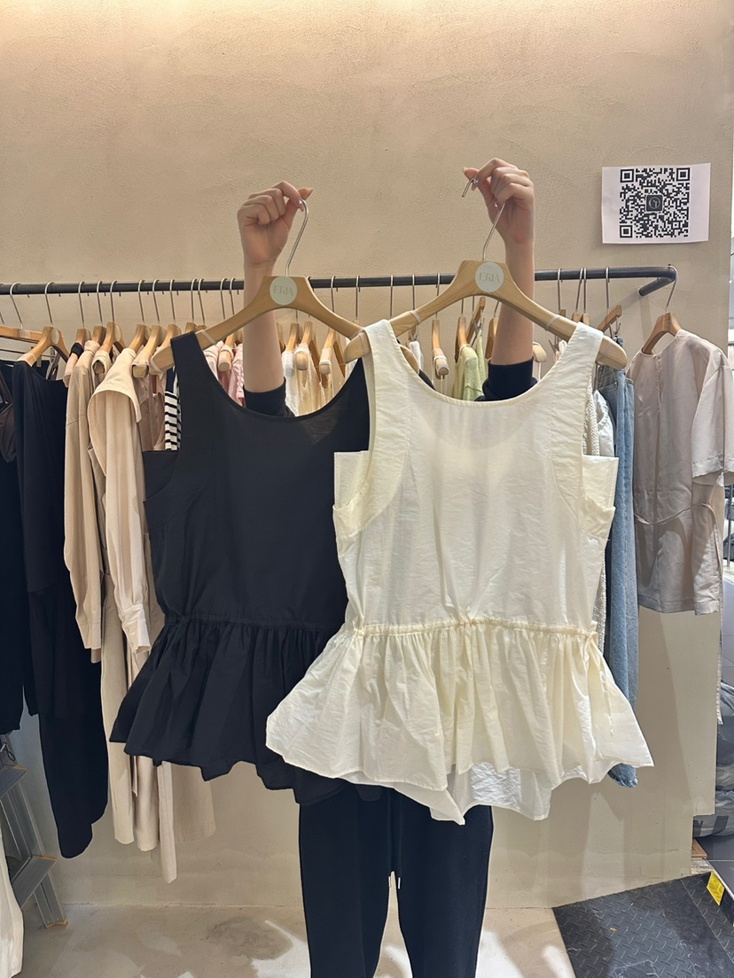ERIA韓國直郵㊣女士新品人氣25春夏職業時尚休閑推薦吊帶背心ERIA/HUE吊帶/背心