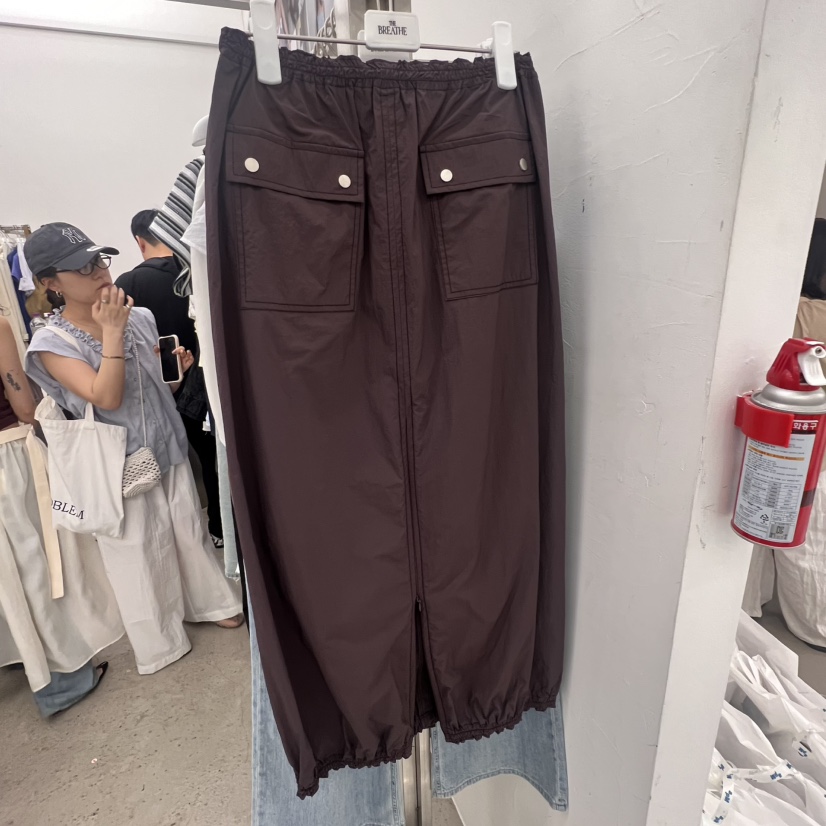 BREATHE東大門㊣直郵女裝新款25春夏職業時尚推薦半身裙中短裙BREATHE半身裙/中短裙圖色2