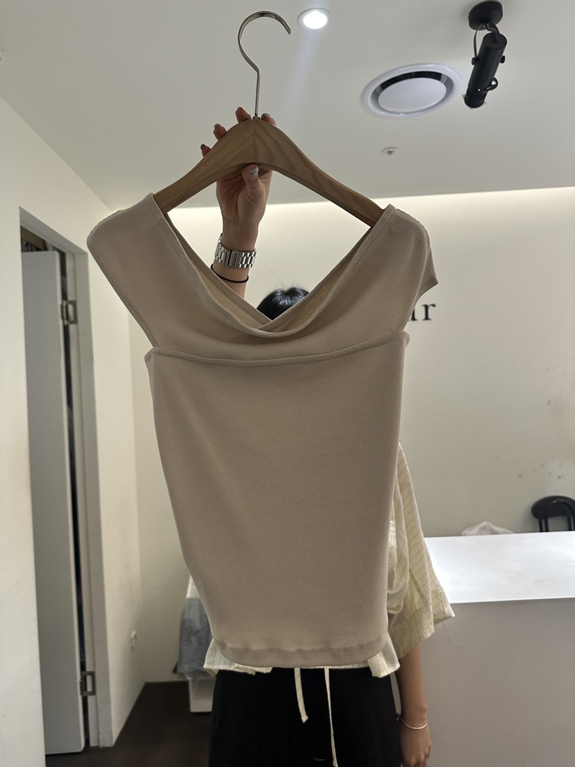 YOUR-P韓國代購㊣女士新款推薦時尚熱賣25春夏吊帶背心露肩鵝YOUR-P吊帶/背心