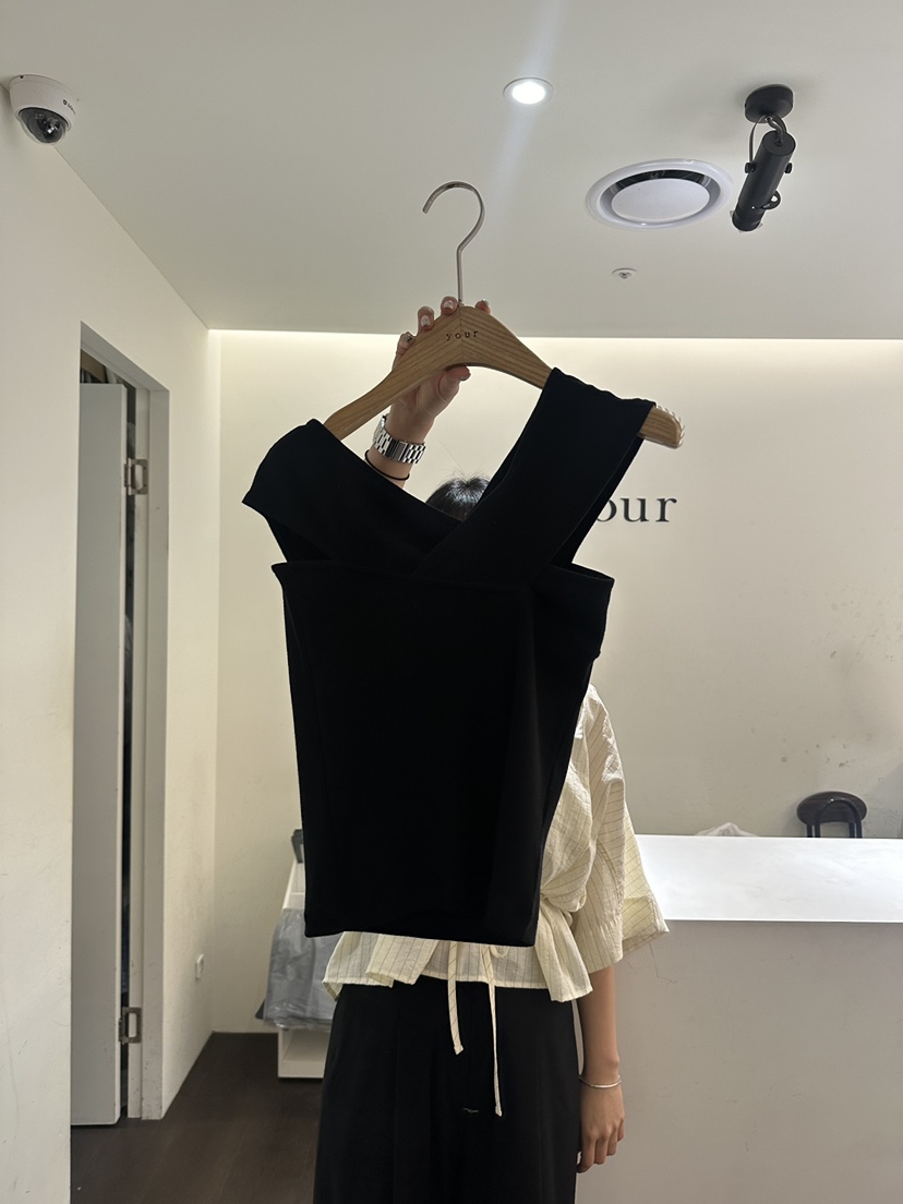 YOUR-P韓國代購㊣女士新款推薦時尚熱賣25春夏吊帶背心露肩鵝YOUR-P吊帶/背心圖色4