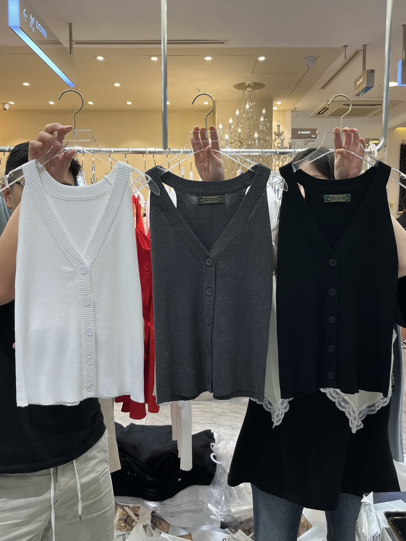 WORK SHOP韓國代購㊣女士新品人氣25春夏休閑時尚吊帶背心Work_shop吊帶/背心